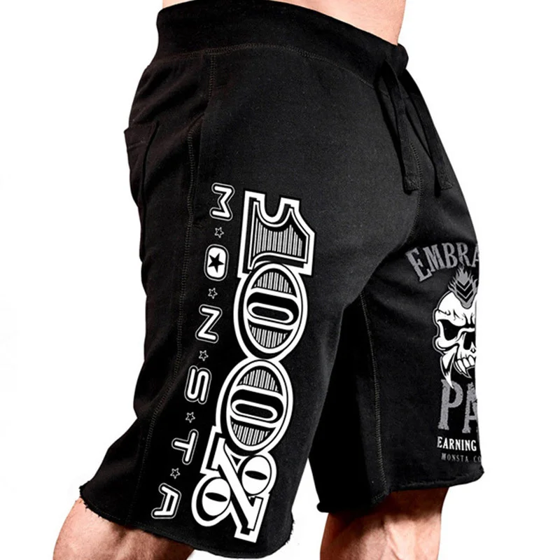 

New Cotton Sorts ym Men's loose Sort Trousers Fitness Bodybuildin Joer Mens Brand Sweatpants Fitness Workout Sort