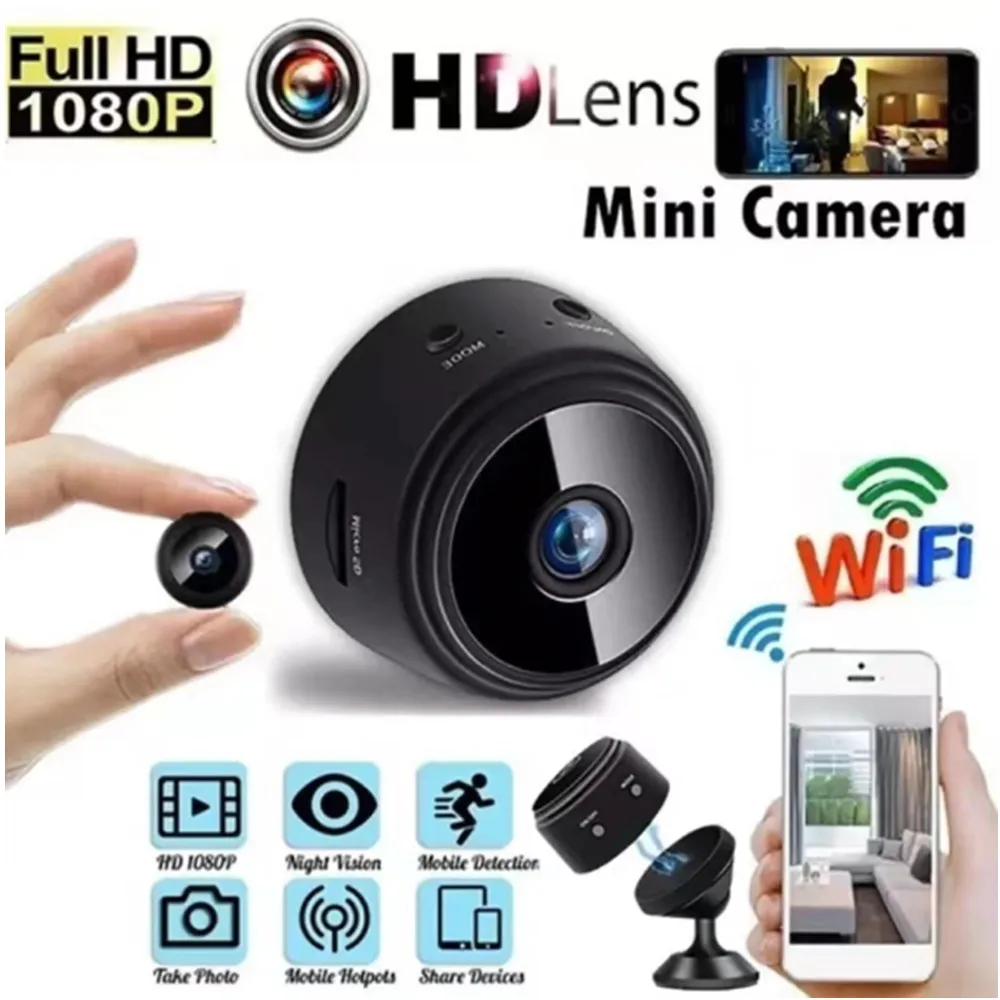 1080P HD Micro Wireless Video A9 Camera Mini Security Surveillance with Wifi IP Sensor Infrared CMOS 2MP Telefon Alarm Camera