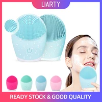 liarty facial cleansing brush silicone electric sonic cleanser facial beauty massager ipx5 waterproof face skin care tools