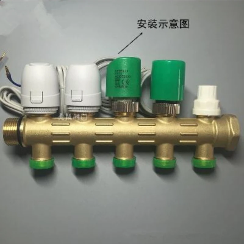 

230v Manifold Underfloor Heating Valve Calefaccion Suelo Radiante Actuador Normally Close Electric Thermal Actuator
