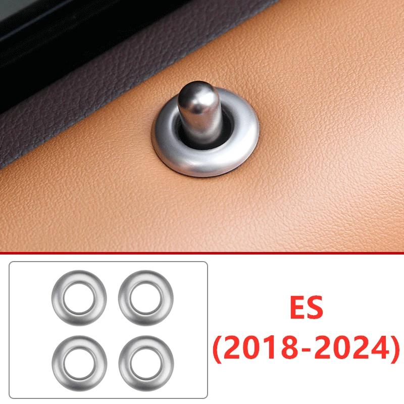 

Крышка болта дверного замка автомобиля, декоративное кольцо, внутренняя защитная наклейка, аксессуары для стайлинга для Lexus ES 200 250 300H 2018-2024