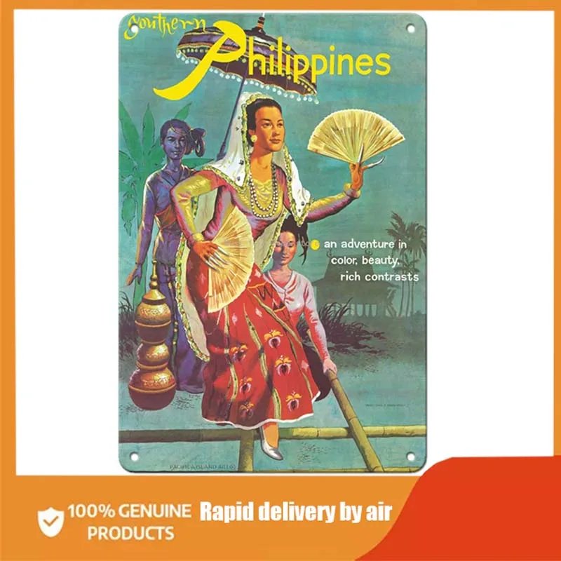 

Картина «Софийский остров», южные Филиппины, приключения в цвете, красота, богатые контрасты, танцоры Singkil, винтажный постер для путешествий...