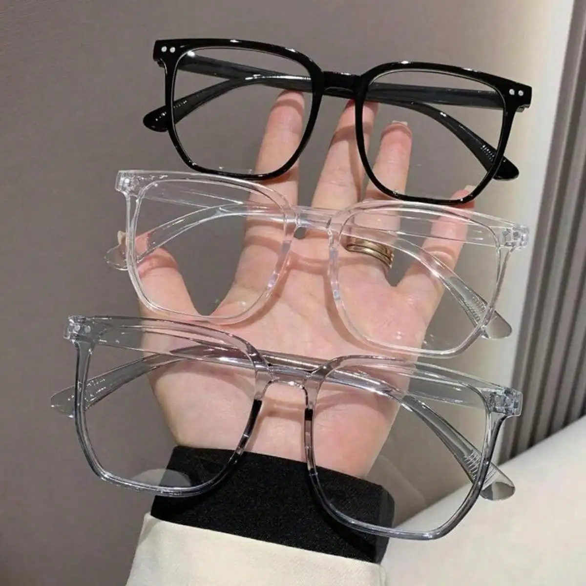 Квадратные Очки Для Чтения Унисекс С Защитой От Излучения Цельные Ветрозащитные