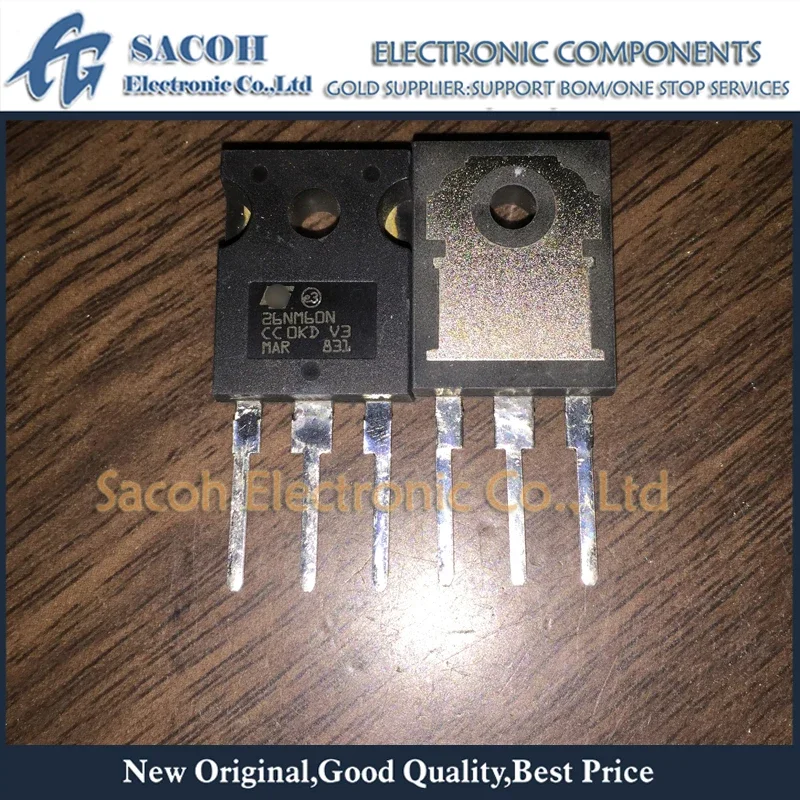 Новый оригинальный 10 шт./лот STW26NM60N 26NM60N 26NM60 или STW27NM60ND 27NM60ND TO-247 N-channel 600V 20A Power MOSFET |
