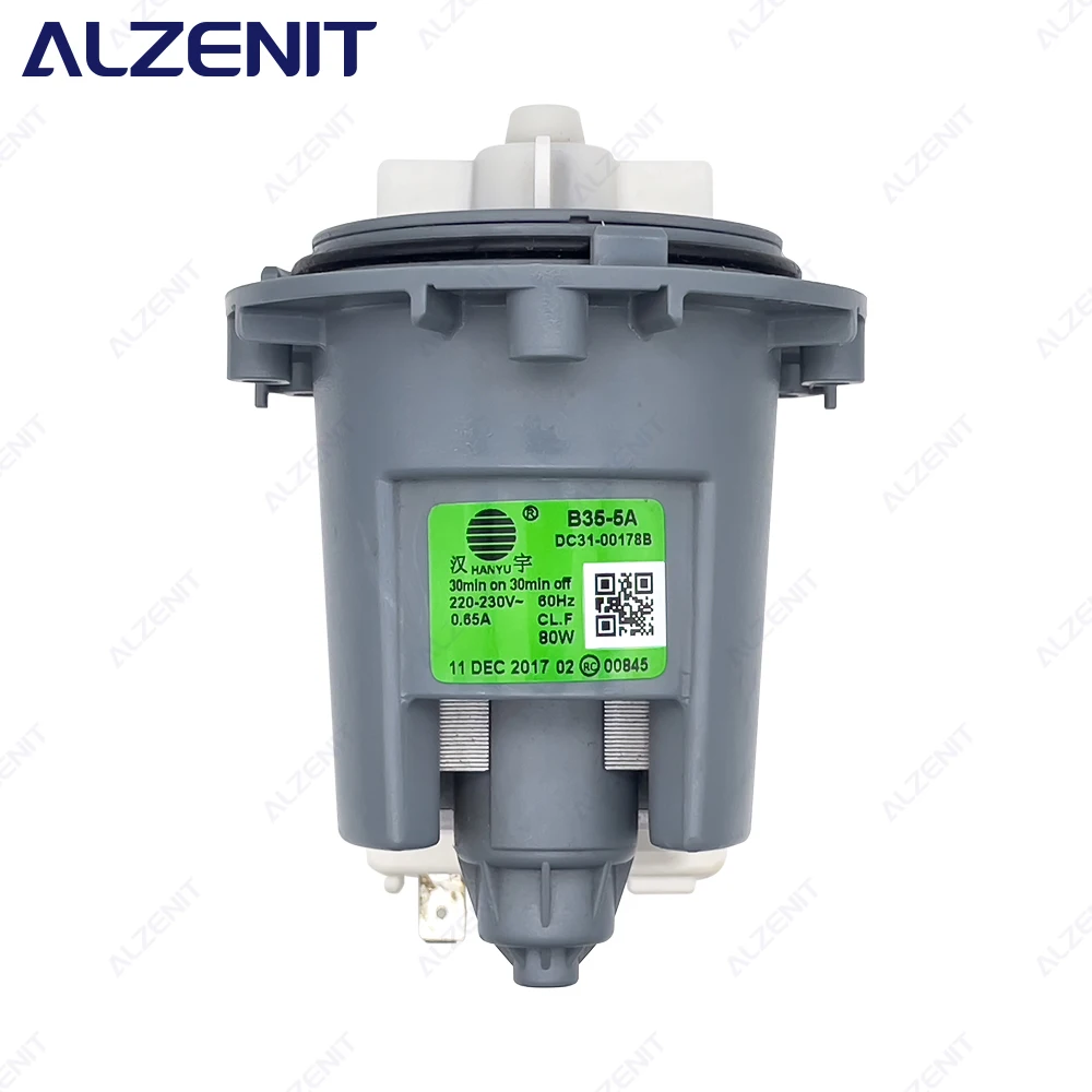 

New For Samsung Washing Machine Drain Pump Motor B35-5A DC31-00178B 220V 60Hz 80W Washer Parts