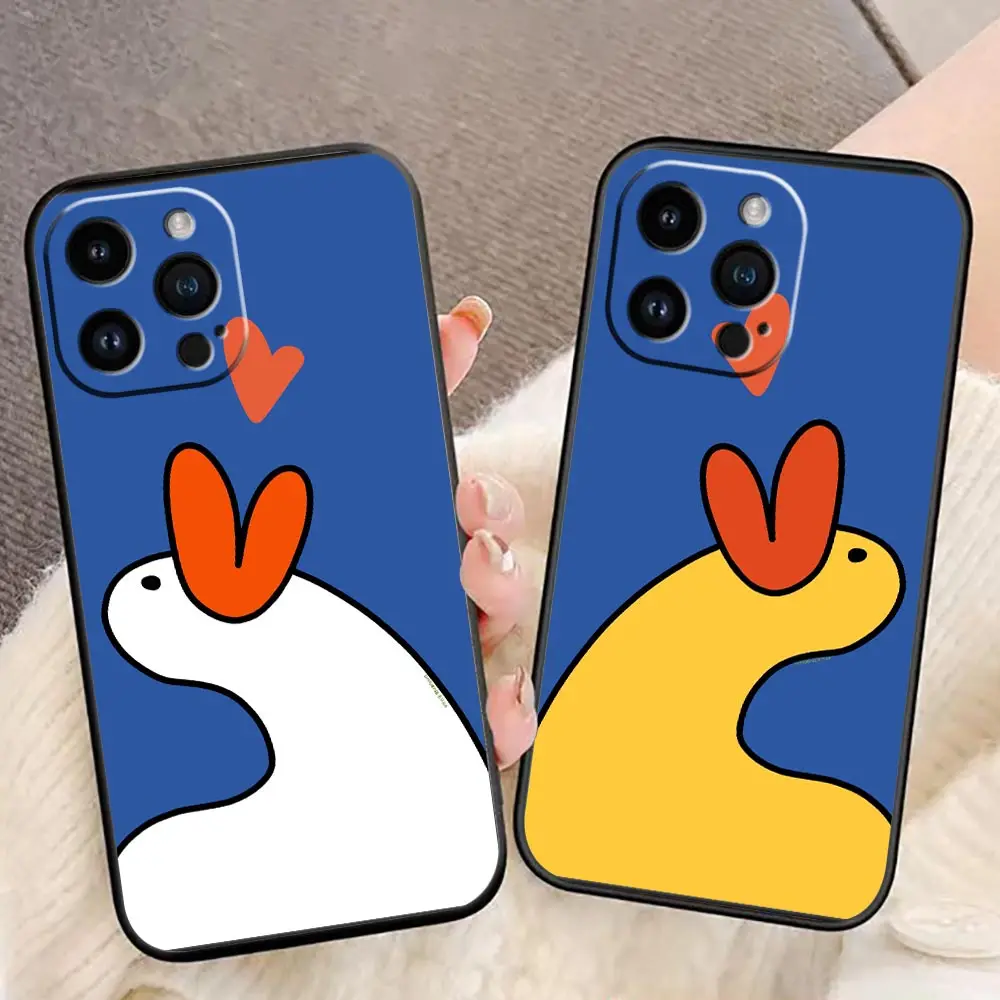 

Cute GOOD Duck Funda Coque Case For iphone Apple 14 13 12 11 Pro XS Max Mini X XR SE 8 7 6S 6 Plus Case Capa Para Shell Cover