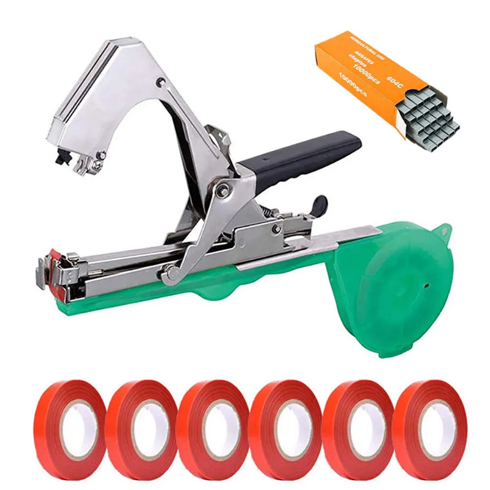 Garden Tools Garter Plants Plant Branch Hand Tying Binding Machine  Minced Vegetable Tapetool Tapener Tapes Home Garden