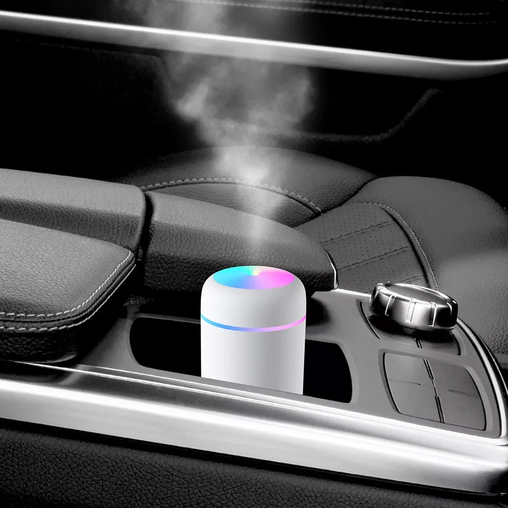 

Увлажнитель воздуха ультразвуковой с цветной чашкой, 300 мл, USB