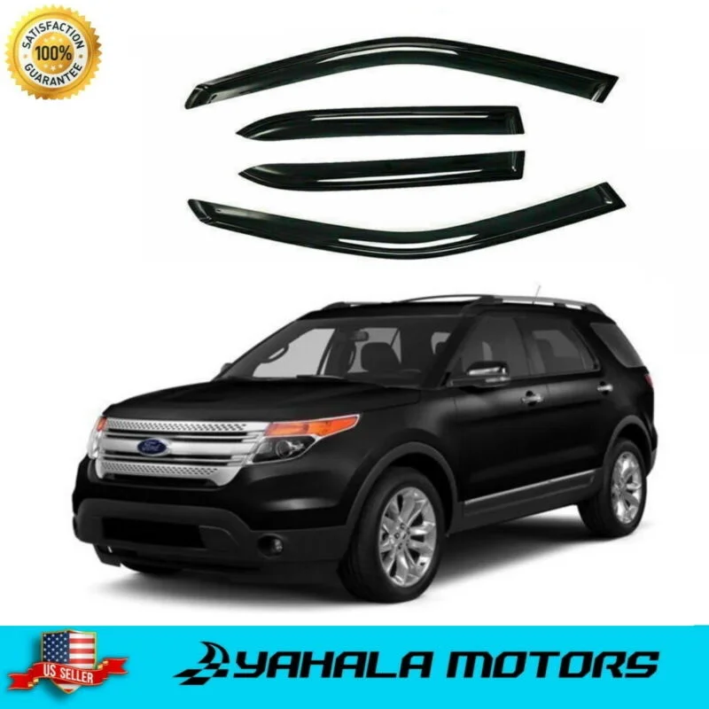 

Window Visors Vent Rain Guard Shield Wind Deflector for Ford 2011-2019 Explorer