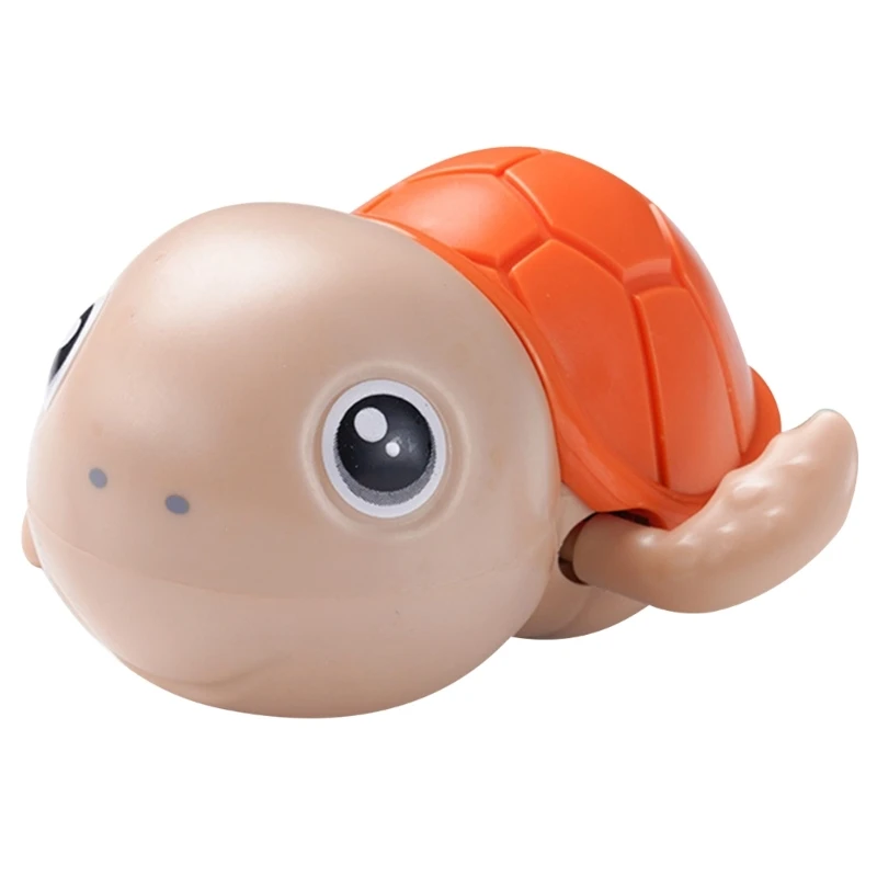 Clockwork  Baby Bath Toy Winding Toy Educational Wind-up Water Pool Toy Swimming Tortoise Toy for Infant 4M/6M/12M QX2D