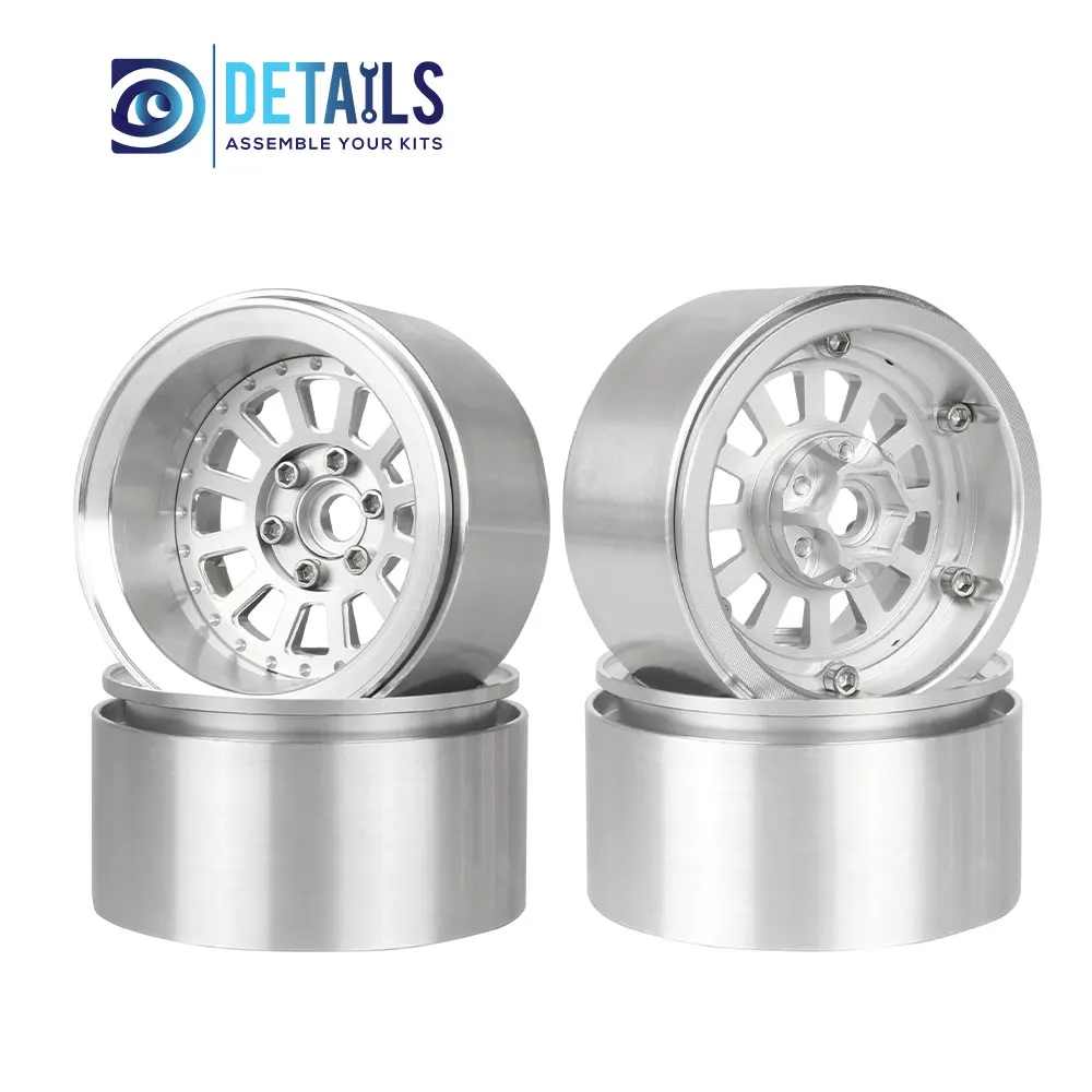 Детали для хобби со смещением-10 мм алюминиевый обод 2 дюйма 1/10 RC Crawler SCX10 Pro TRX4 VS4-10