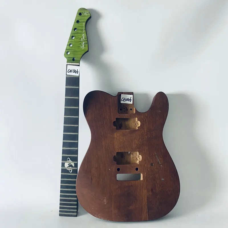 

CN046CB046 Tele Guitar Kit Unfinished Electric Guitar Set Solid Wood Body with Neck for DIY TL Model