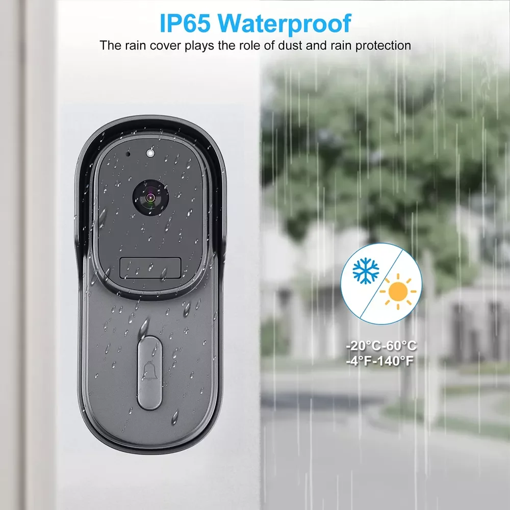 Smart Home Doorbell 2MP 1080P Door Peephole Camera WiFi Wireless Bell Audio Video Intercom For Google Home Alexa Smart Life enlarge