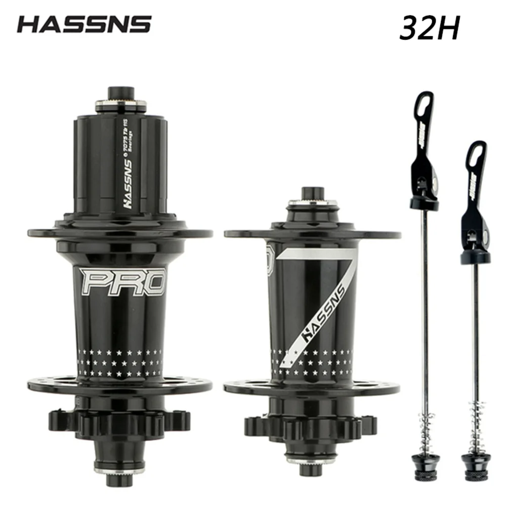 

HASSNS PRO7 Bicycle Hub Mtb Cube 32 Furos12v Ratchet Mountain Bike Freehub 32H Cube 120Sound 6 Pawls Hub 7/8/9/10/11/12 Speed