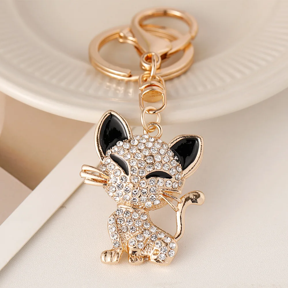 Милый домашний кот брелок для ключей сумка кулон автомобильный подарки