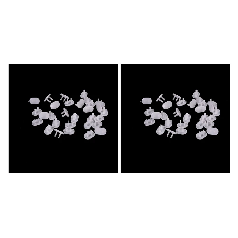 

New 100Pcs Anti Electric Shock Plugs Protector Cover Cap Power Socket Electrical Outlet Baby Children Safety Guard Two Holes