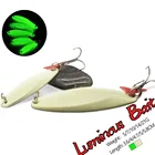 1 шт. светящаяся рыболовная приманка Прикормка искусственные приманки металлическая приманка с тройным крючком приманки 5g 7 г 10 г 14 г 21 г джиг-воблер