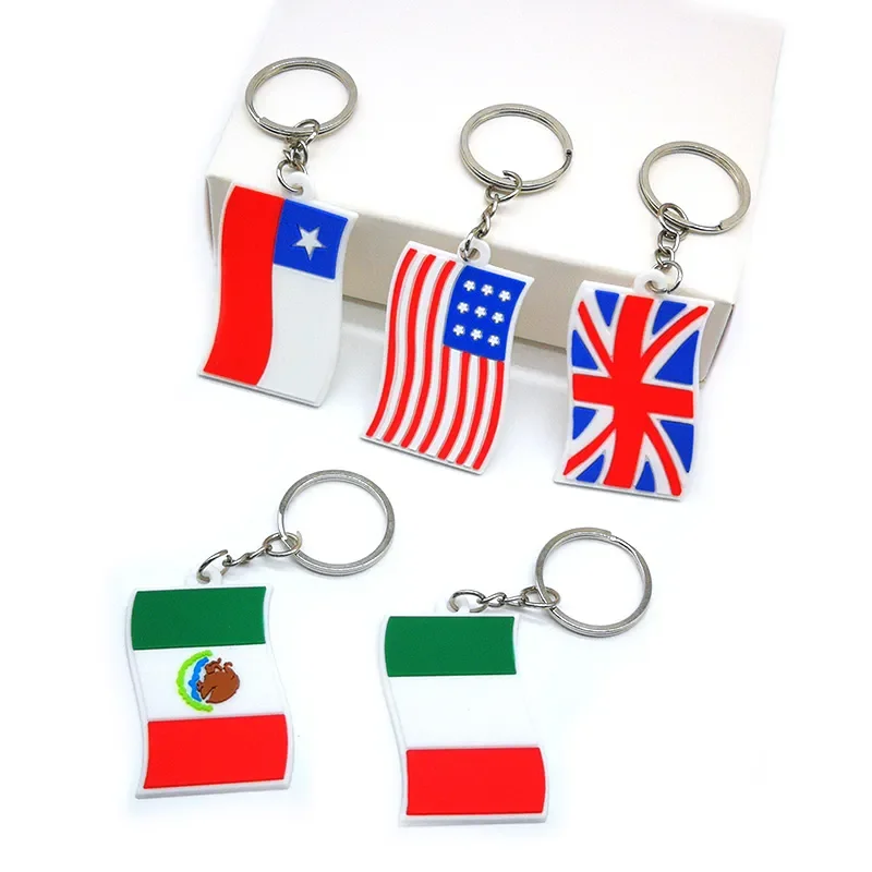 

Keyring Fashion National Flag Key Chain American Style Pendant Keychain Small Ornament Pop Jewelry Keys Accessories Key Holder