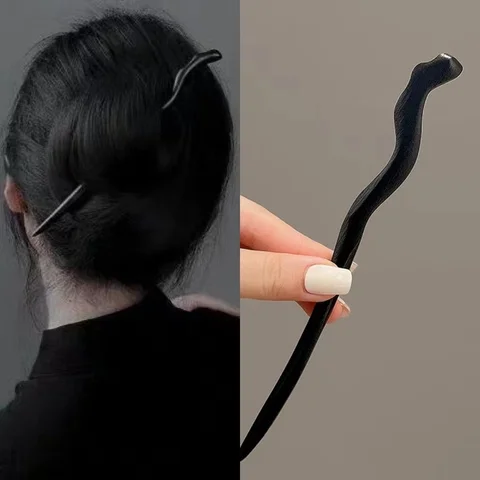 Aishg Retro Clips Pin Pins Women Lemn Păr Coaf