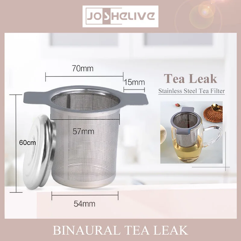 

Фильтр для утечки чая из нержавеющей стали, многоразовый ситечко для заваривания чая, чайник, металлический свободный чайный лист, специи, быстрое