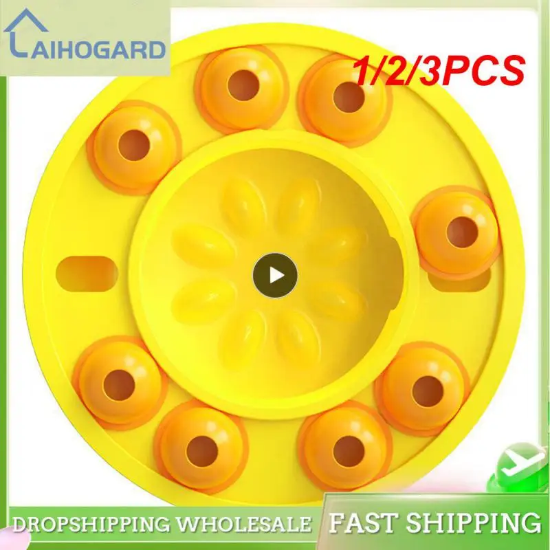 

1/2/3PCS Dog Training Toys Abs Nonslip Food Dispenser Bowl Turntable Dog Accessories Pet Food Dish Puzzle Interact Multifunction