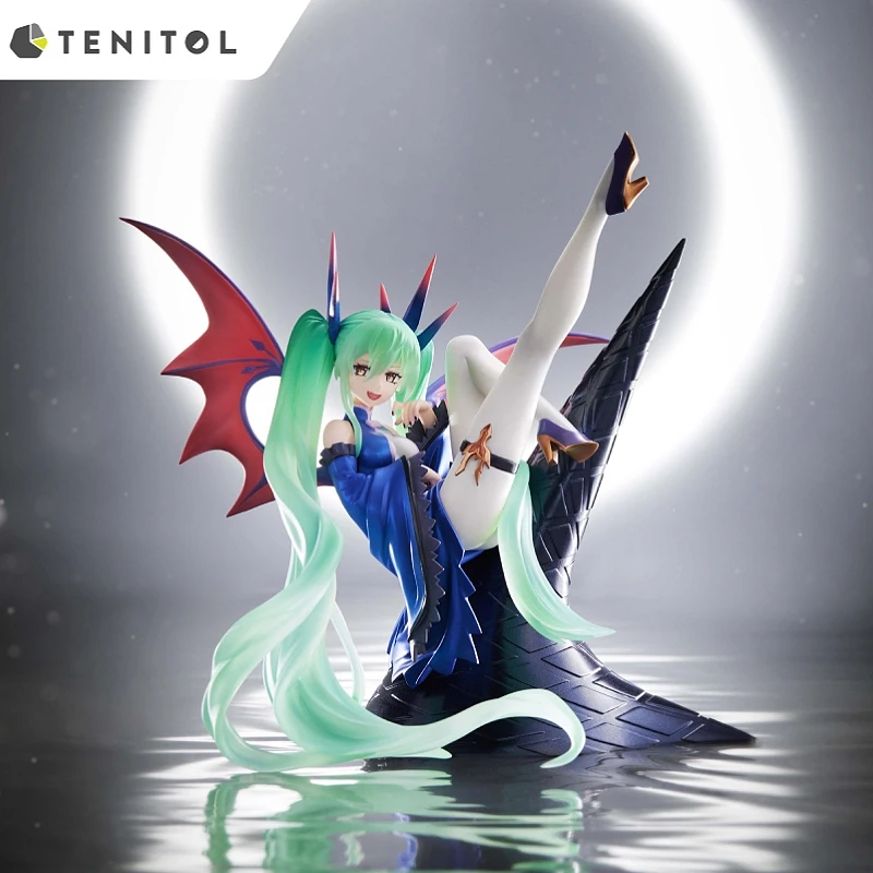 

Original Furyu Vocaloid Hatsune Miku Tenitol Dark Angel Devil 21cm Pvc Action Figure Collection Model Doll Toys Birthday Gift