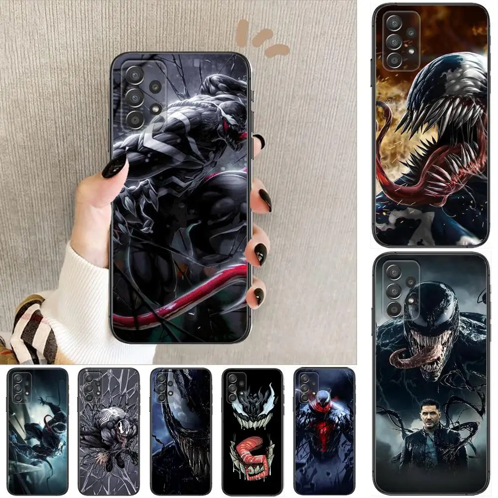

Marvel ~ Venom Phone Case Hull For Samsung Galaxy A70 A50 A51 A71 A52 A40 A30 A31 A90 A20E 5G a20s Black Shell Art Cell Cove