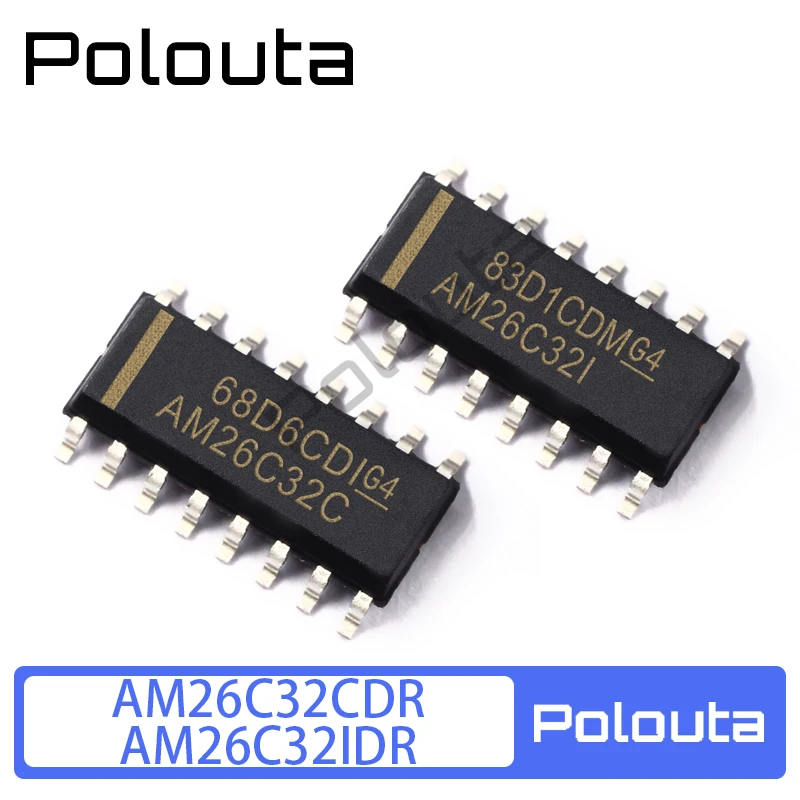 

5 Pcs Polouta AM26C32CDR AM26C32IDR AM26C32 SOP16 Receiver Chip DIY Acoustic Components Kits Arduino Nano Integrated Circuit
