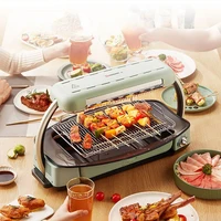 Smokeless Electric Grill Household Barbecue Grill Barbecue Plate Electric Grill Plate Multi-function Barbecue Machine 1300W