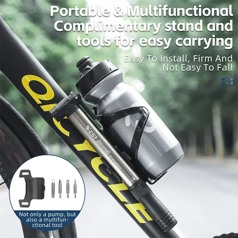 Велосипедный мини-насос WEST BIKING 2 в 1 набор отверток портативные велосипедные