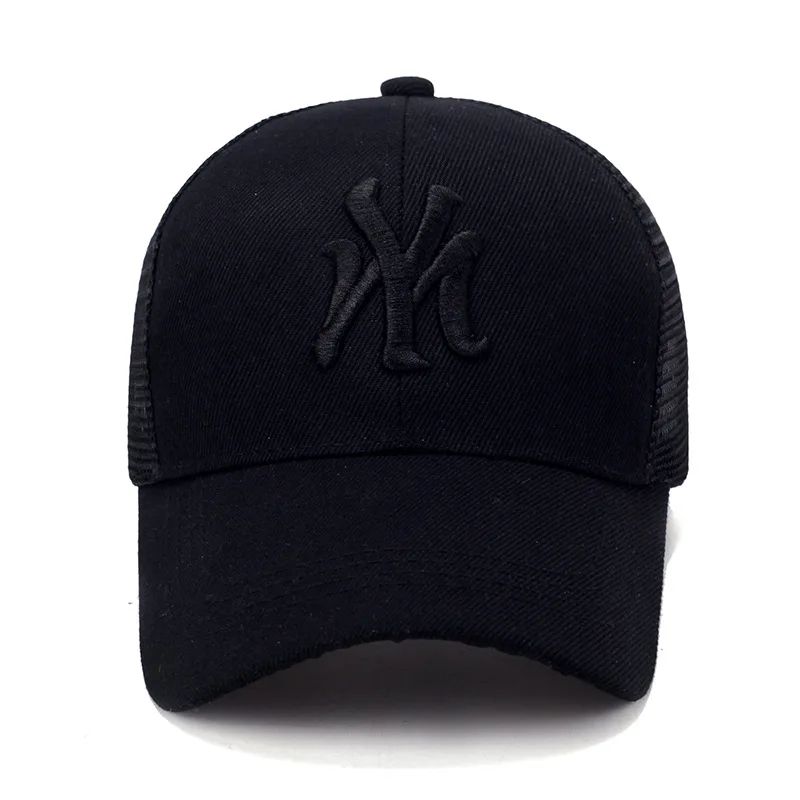 Solid Color Hat Summer Outdoor Sports Men's Baseball Cap Sun Hat Fashion Peaked Cap Ladies Breathable Sunscreen Mesh Cap