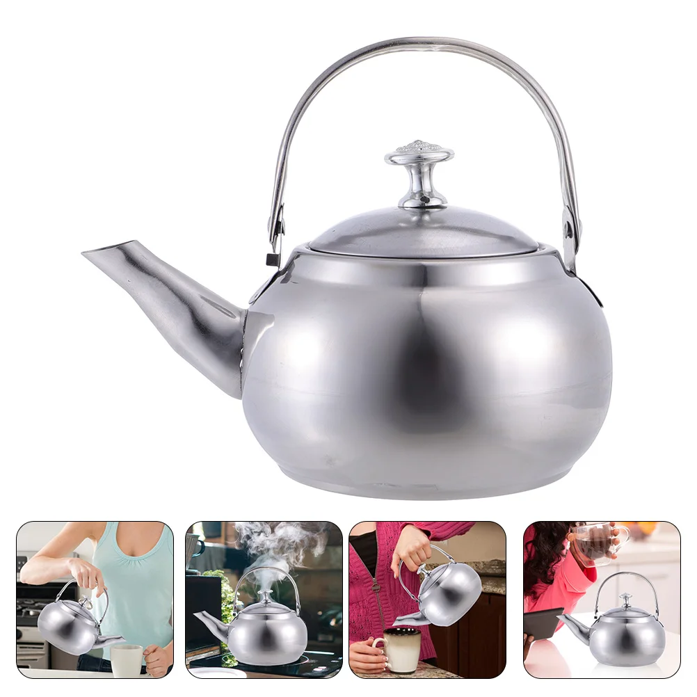 

Kettle Tea Pot Water Teapot Stovetop Stainless Steel Coffee Stovefor Blooming Boiling Home Teakettle Boiler Heating Induction