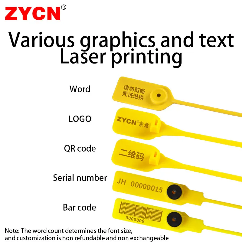 100 шт. пластиковые уплотнения для тампера бирки безопасности одежды брендовая