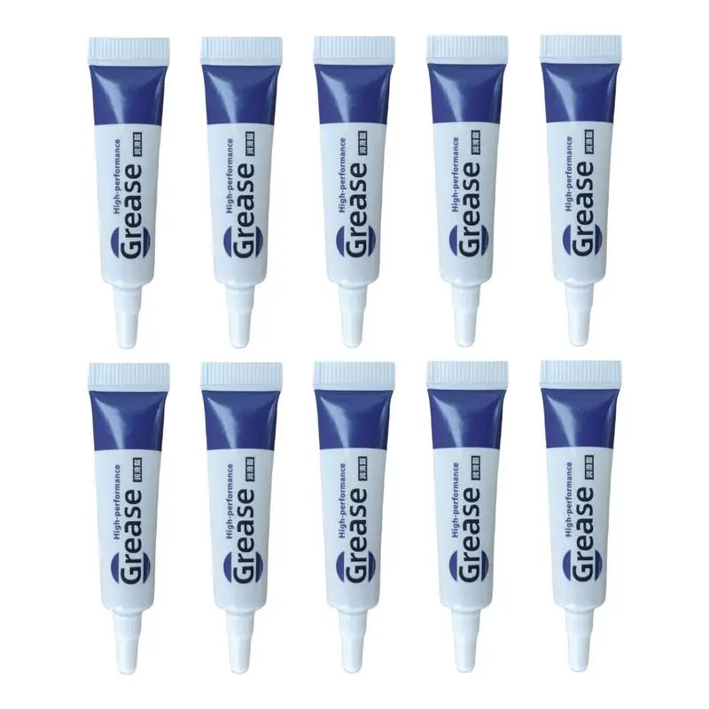 

Silicone Grease 10pcs Waterproof Food Grade Silicone Lubricant Grease No Drip, No Freeze Lubrication Automobile Accessories