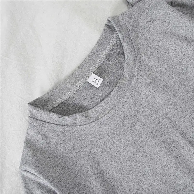 Pajamas for Women Cotton Sleepwear Set Woman 2 Pieces Loose Nightsuit Plain Loungewear Women's Nightie Casual Suit Home Clothes