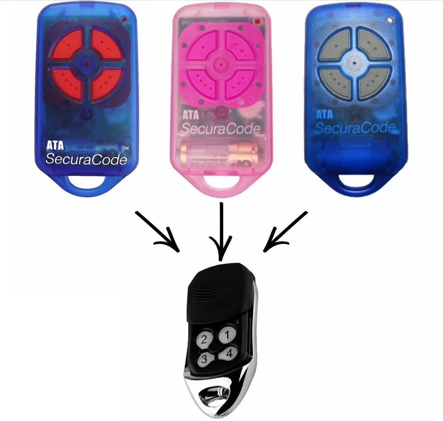 ATA PTX4 пульт дистанционного управления Открыватель гаражной двери 433 92 МГц Замена