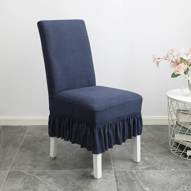 Юбка чехлы на стулья из спандекса бархата лайкры универсальное украшение для
