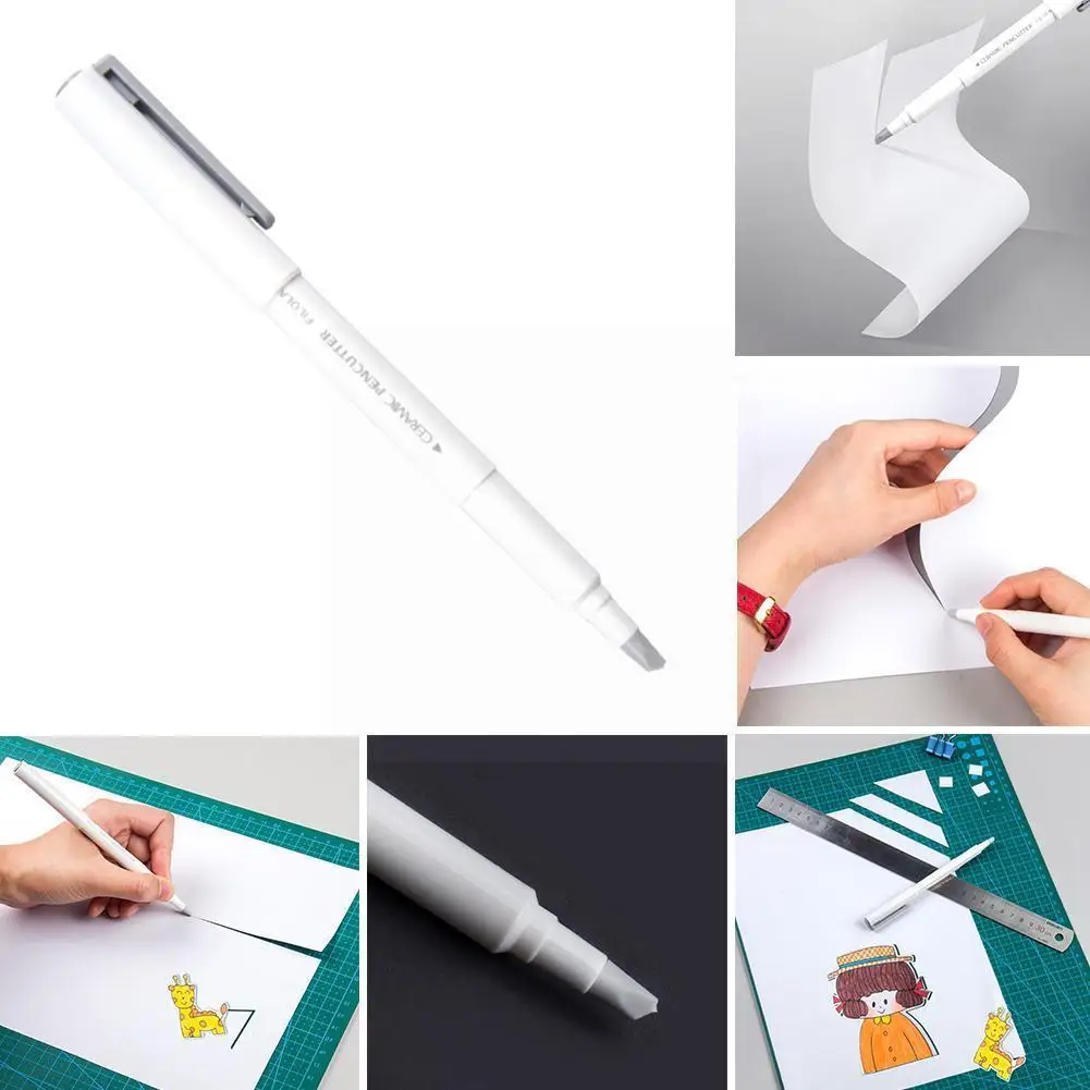 

Paper Pen Knife Wear-resisting Newspaper Hand 13cm Tape Blade Ceramic Knives Paper Cutting Cutter Book X1n6