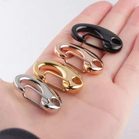 4pcs 33mm stainless steel big lobster clasps hooks spring key chains snap fastener buckle connectors accessories for diy jewelry