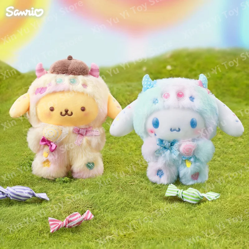Фото Официальный плюшевый брелок Sanrio Candy Monster: Куроми, Хелло Китти, Синаморолл. Милая мягкая игрушка-подвеска для сумки, украшение, подарки на день рождения. №3