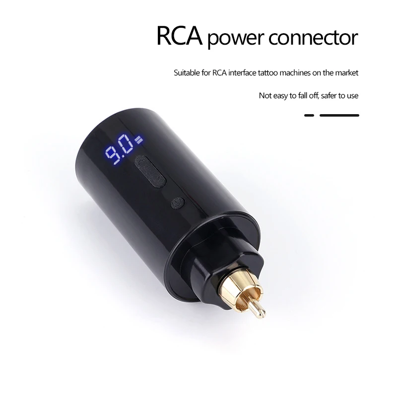 

Wireless Fast Charge Boluoyin Tattoo T1 RCA Rechargeable Tattoo Battery LCD Screen Power Supply PMU for Rotary Machine Adapter