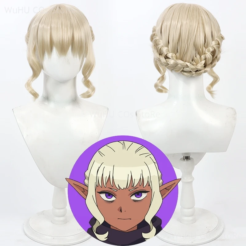 Аниме Delicious In Dungeon Косплей Чертополох Парик Золотые Волосы Лоunatic Волшебник