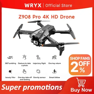 Imported WRYX Z908 Pro Drone 4K HD Professional Dual Camera Mini4 Dron Optical Flow Localization Obstacle Avo