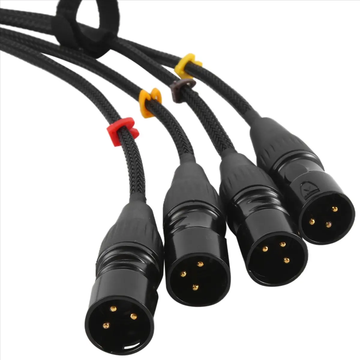 Фото [Акция] Кабель RJ45 CAT5 экранированный, с 4-канальными 3-контактными разъемами XLR (папа), многоканальный сетевой приемный кабе №5
