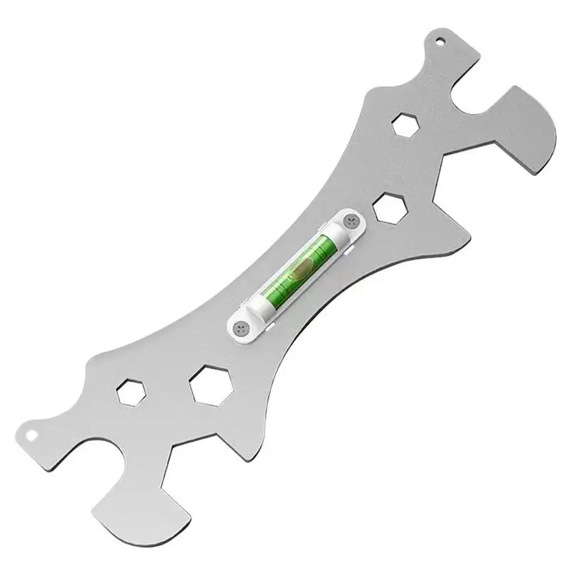 

Portable Bathroom Wrench Tool Multi Wrench Curved Angle Leveling Wrenches For 8mm 10mm 12mm 14mm 17mm 23mm 30mm Hex Screws