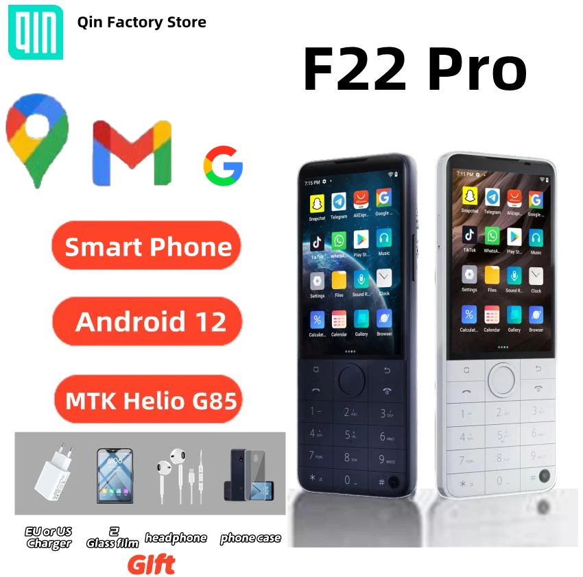 Duoqin F22 Pro Android 12 SmartTouchScreen 4G Mobile Phones Free Shipping