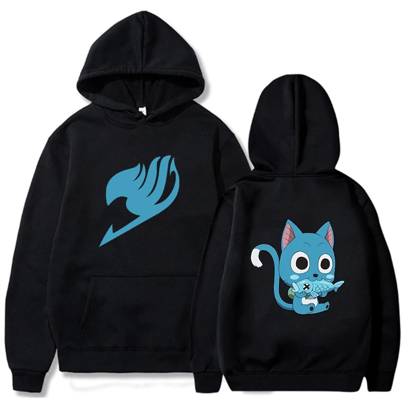 

Japanese Anime Fairy Tail Kawaii Female Sweatshirts Manga Graphic Hoodies 2021 Women Men Fashion Pullovers Funny Cartoon