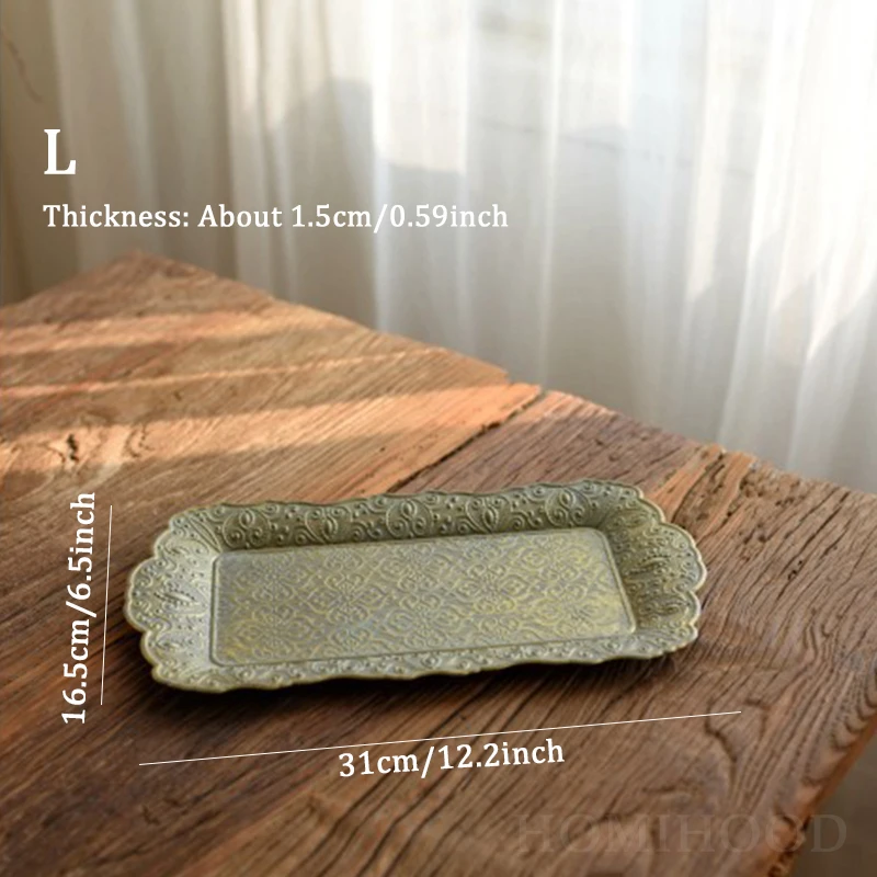 Ретро цветочные железные подносы