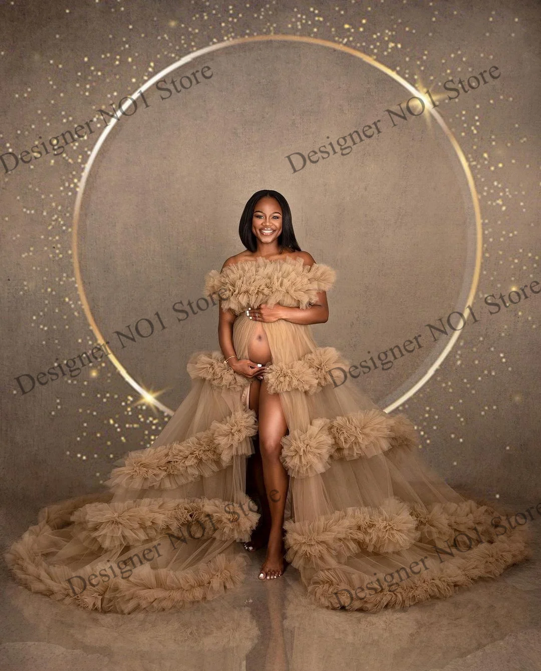 волосатые мамки Платье хаки для беременных для фотосессии тюлевые платья для выпускного  вечера без бретелек в стиле бохо пушистые длинные платья для беременных  женщин для будущей мамы | AliExpress