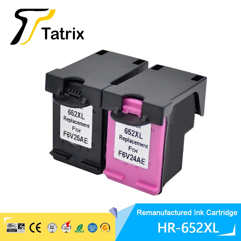 

Tatrix 652 XL HP652XL Premium Remanufactured Color Inkjet Ink Cartridge for HP DeskJet Ink Advantage 1115/1118/2135/2138/3635